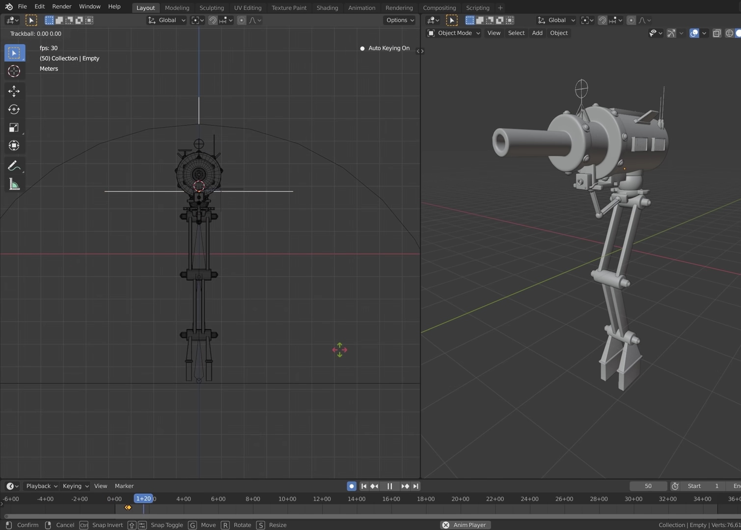 Creating real time animation in Blender