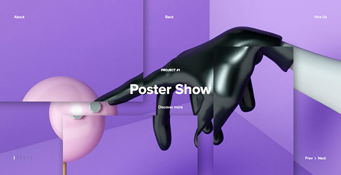 Example site with 3D visualization